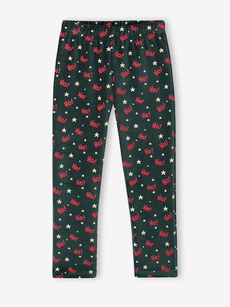 Velour pyjamas for boys fir green - vertbaudet enfant 