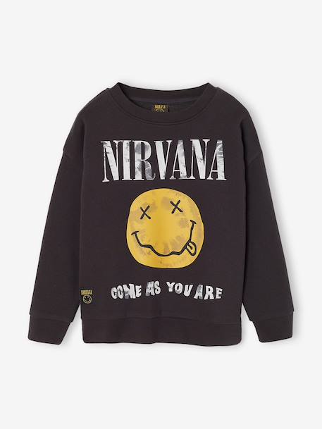 Nirvana sweatshirt for boys anthracite - vertbaudet enfant 