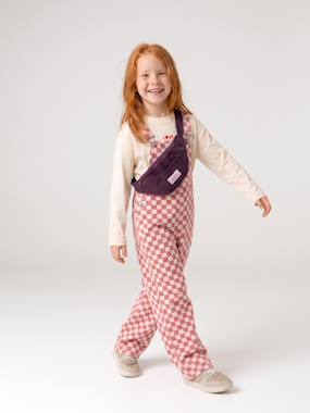 Dungarees in twill for girls - vertbaudet enfant