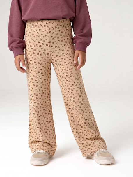 Legging fille large polaire marine+vanille - vertbaudet enfant 