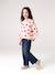 Round-neck sweatshirt for girls ecru+ivory+pale pink+taupe - vertbaudet enfant 