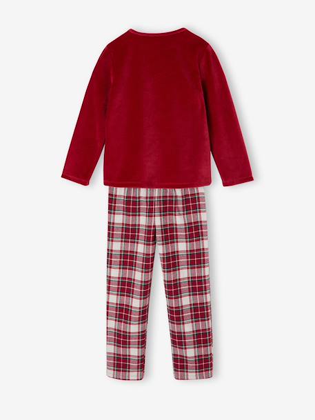Velour pyjamas for girls red - vertbaudet enfant 