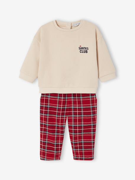Pyjama bébé noël Capsule Famille rouge - vertbaudet enfant 