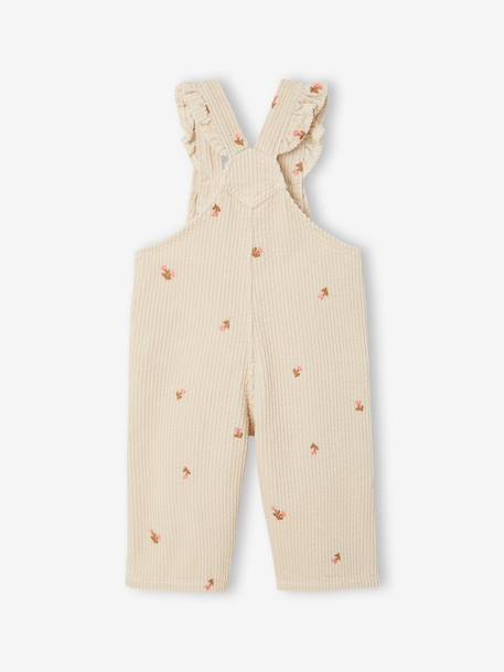 Dungarees for baby girls vanilla - vertbaudet enfant 