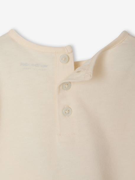 Long-sleeved T-shirt for baby girls ecru - vertbaudet enfant 
