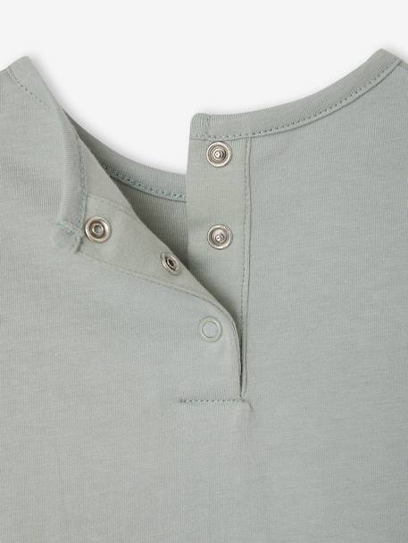 Long-sleeved T-shirt for baby girls crystal blue - vertbaudet enfant 