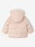 Hooded puffer jacket for baby girls crystal blue+rosy - vertbaudet enfant 