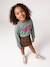 Long-sleeved T-shirt for girls green+ink blue+pale pink - vertbaudet enfant 