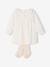 Dress and tights set for baby girls ecru - vertbaudet enfant 