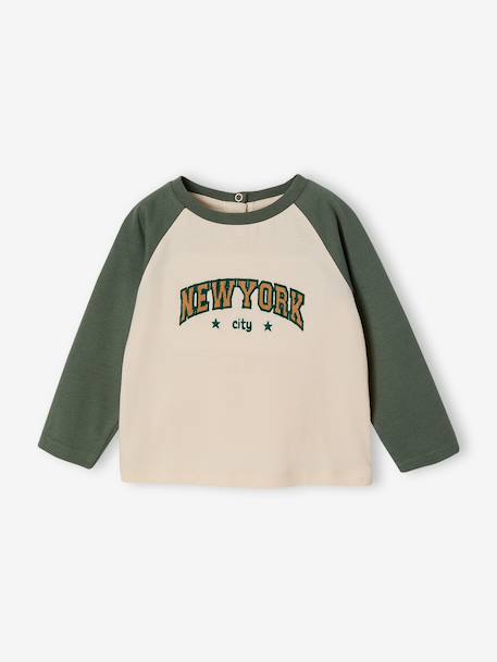 Long-sleeved T-shirt for baby boys vanilla - vertbaudet enfant 