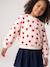 Robe fille 2 en 1 molleton et gaze de coton anthracite+marine+rouge - vertbaudet enfant 