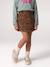 Skort for girls camel+mauve+navy blue - vertbaudet enfant 