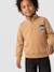 Sweatshirt with trucker collar for boys peacock blue+yellow - vertbaudet enfant 