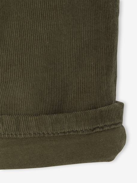 Corduroy trousers for baby boys khaki+navy blue - vertbaudet enfant 