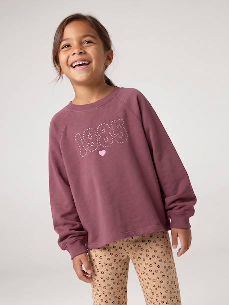 Long-sleeved T-shirt for girls ink blue+plum - vertbaudet enfant 