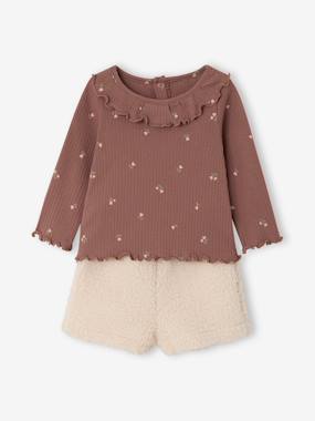 Ensemble t-shirt et short bébé fille - vertbaudet enfant