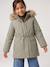 3-in-1 Parka with Hood for Girls black+GREEN DARK SOLID+khaki+PURPLE MEDIUM SOLID+sage - vertbaudet enfant 