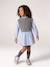 2-in-1-Effect Shirt Dress ecru+marl grey+navy blue - vertbaudet enfant 