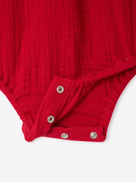 Jumpsuit and tights set for baby girls red - vertbaudet enfant 