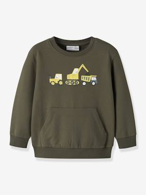 Garçon-Sweat garçon motifs pelleteuse ou tracteur name it