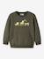 Sweatshirt with excavator or tractor motifs Name It for boys deep blue+grey+olive - vertbaudet enfant 