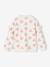 Sweat fille noël coeurs pailletés manches volantées écru+rose poudré - vertbaudet enfant 