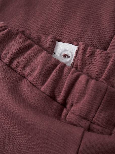 Pantalon de jogging fille à motif animal en molleton Regular Fit name it bordeaux+gris chiné+mauve - vertbaudet enfant 