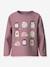 T-shirt manches longues à motifs animaux fille name it bleu foncé+écru+lavande+mauve - vertbaudet enfant 