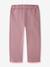 Jogging trousers in fleece with animal pattern regular fit Name It for girls bordeaux red+marl grey+mauve - vertbaudet enfant 