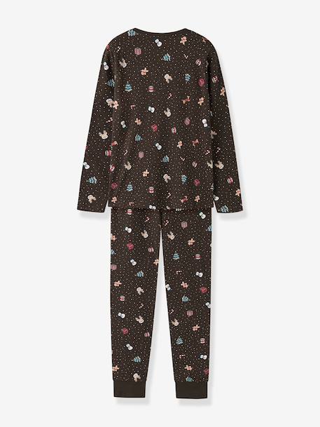 Pyjama de Noël enfant name it bleu foncé+bordeaux+moka+rouge+sable+vert foncé - vertbaudet enfant 