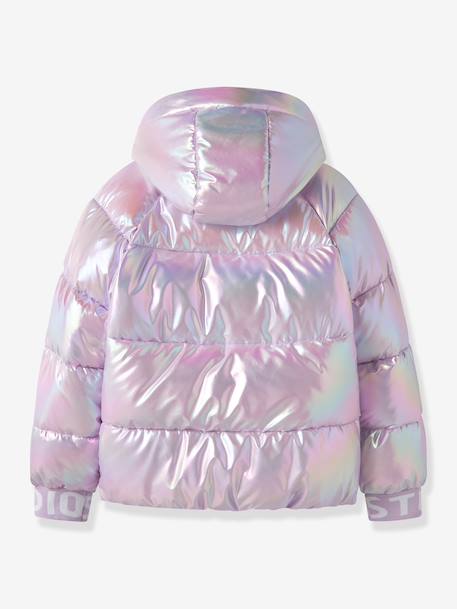 Shiny quilted jacket with pearlescent effect malan Name It for girls pastel pink - vertbaudet enfant 