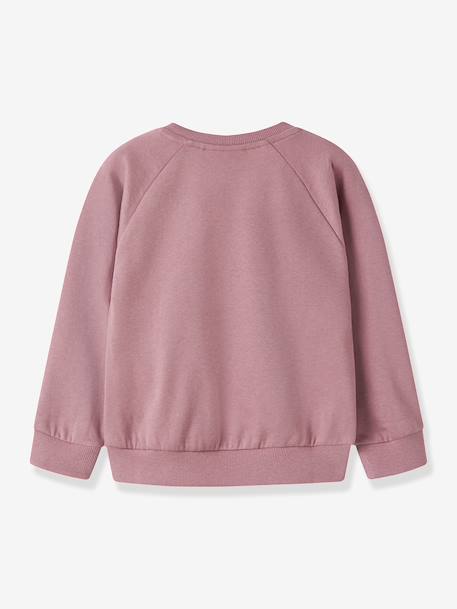 Sweat-shirt fille à motifs animaux name it bordeaux+gris chiné+mauve - vertbaudet enfant 