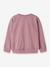 Sweatshirt with animal motifs Name It for girls bordeaux red+marl grey+mauve - vertbaudet enfant 