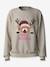 Christmas sweatshirt Name It for girls bordeaux red+oat+sweet pink - vertbaudet enfant 