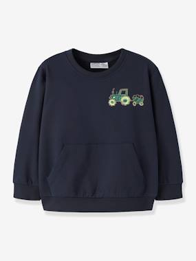 Garçon-Sweat garçon motifs pelleteuse ou tracteur name it