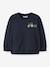 Sweatshirt with excavator or tractor motifs Name It for boys deep blue+grey+olive - vertbaudet enfant 
