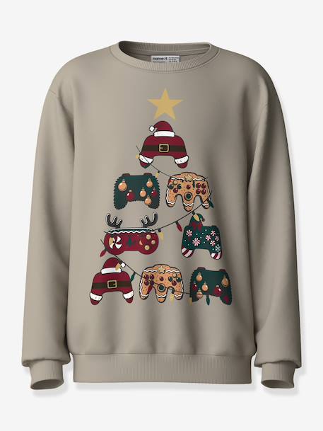 Christmas sweatshirt Name It for boys dark green+deep blue+oat - vertbaudet enfant 