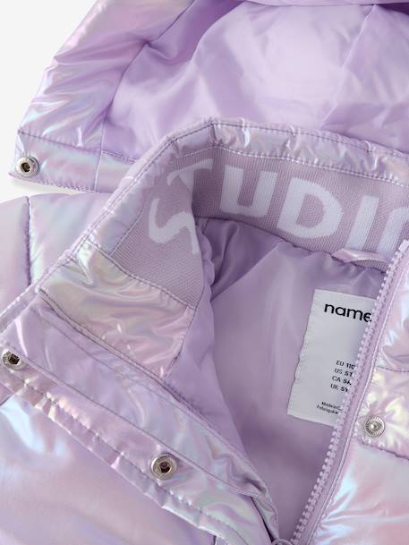Shiny quilted jacket with pearly effect Name It for girls pastel pink - vertbaudet enfant 
