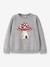 Sweat-shirt fille à motifs animaux name it bordeaux+gris chiné+mauve - vertbaudet enfant 