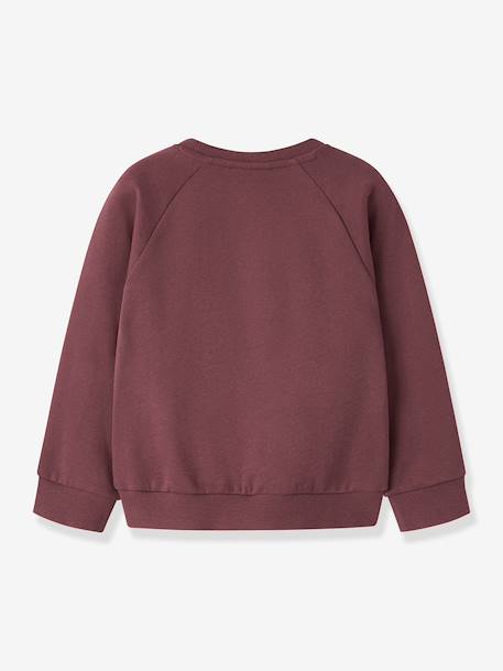 Sweatshirt with animal motifs Name It for girls bordeaux red+marl grey+mauve - vertbaudet enfant 
