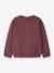 Sweatshirt with animal motifs Name It for girls bordeaux red+marl grey+mauve - vertbaudet enfant 