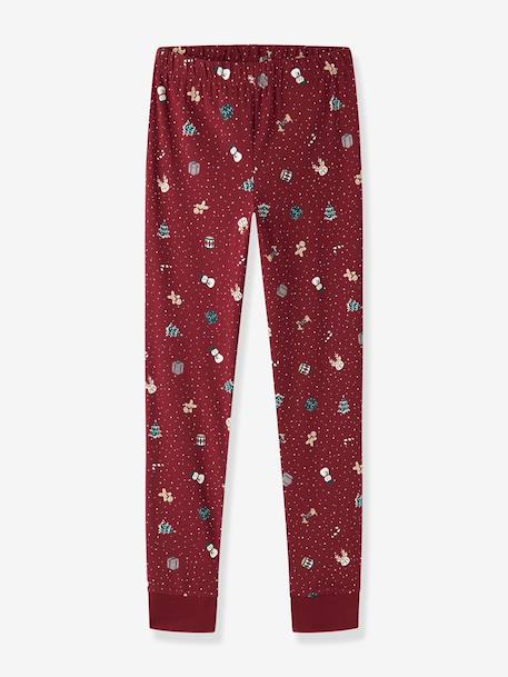 Pyjama de Noël enfant name it bleu foncé+bordeaux+moka+rouge+sable+vert foncé - vertbaudet enfant 