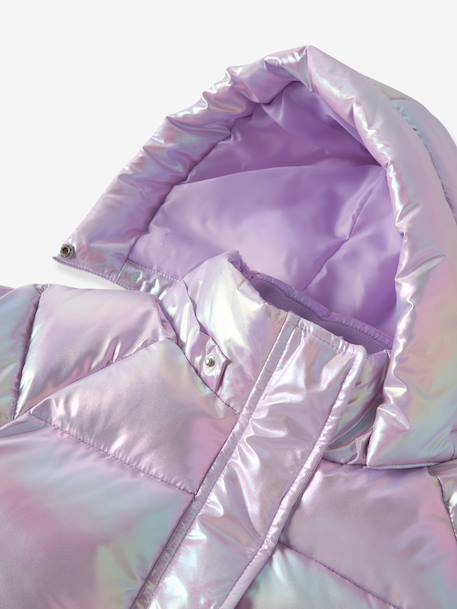 Shiny quilted jacket with pearlescent effect malan Name It for girls pastel pink - vertbaudet enfant 