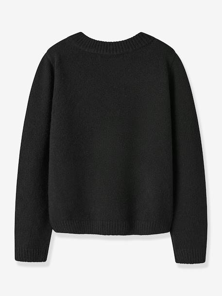 Pull fille avec détails nœuds name it noir - vertbaudet enfant 