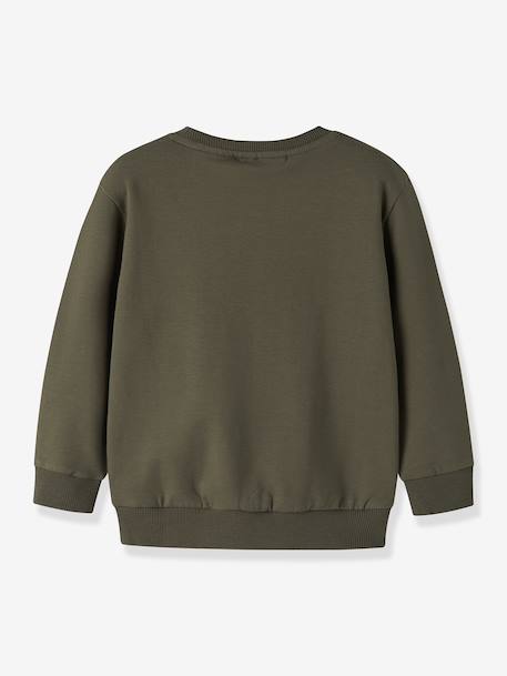 Sweat garçon motifs pelleteuse ou tracteur name it bleu foncé+gris+olive - vertbaudet enfant 