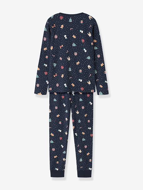 Pyjama de Noël enfant name it bleu foncé+bordeaux+moka+rouge+sable+vert foncé - vertbaudet enfant 