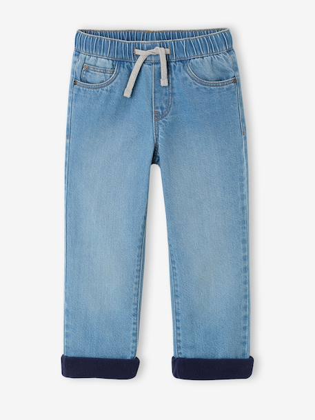 Jean large enfant garçon doublure polaire double stone - vertbaudet enfant 