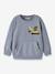 Sweat garçon motifs pelleteuse ou tracteur name it bleu foncé+gris+olive - vertbaudet enfant 