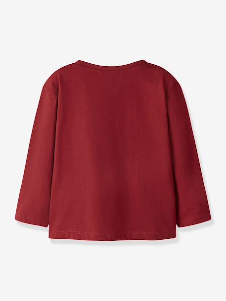 T-shirt de Noël fille à détails pailletés name it bleu foncé+rose bonbon+rouge - vertbaudet enfant 