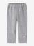 Jogging trousers in fleece with animal pattern regular fit Name It for girls bordeaux red+marl grey+mauve - vertbaudet enfant 